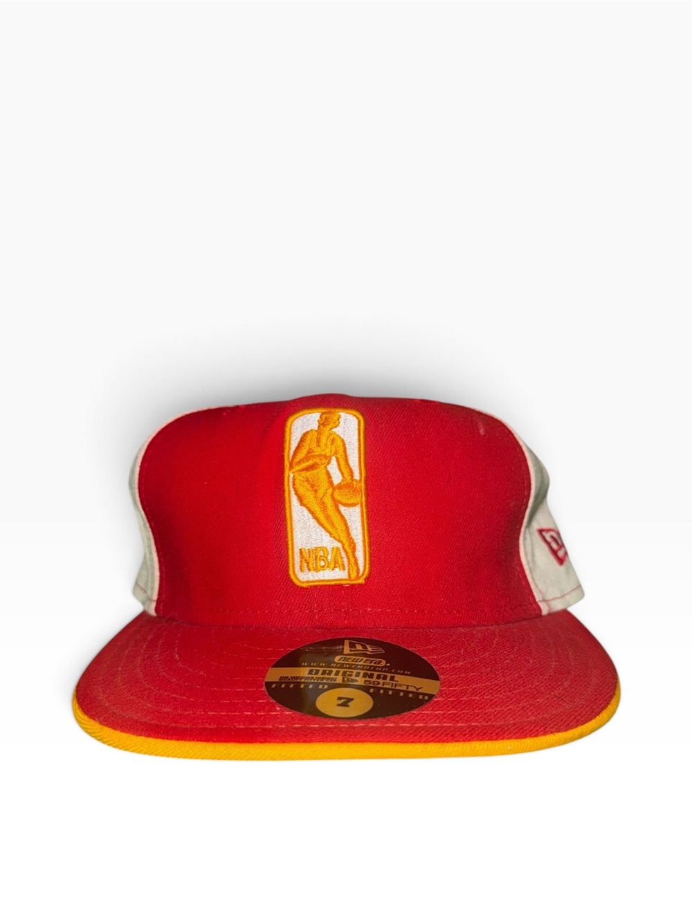 New Era NBA Atlanta hawks Red and Yellow fitted Hat